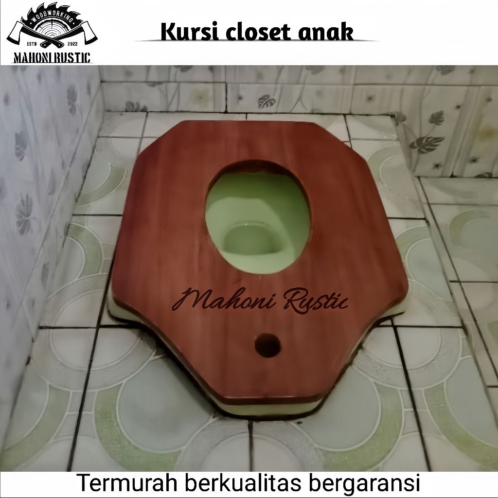 Kursi wc closet anak kursi wc jongkok anak (salak brown)