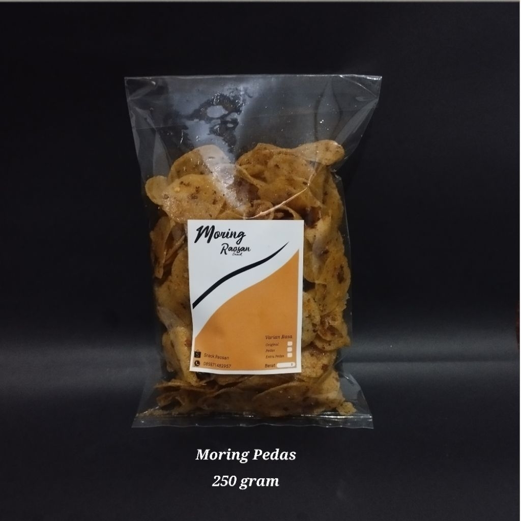 

Moring Pedas Raosan snack 250 gram