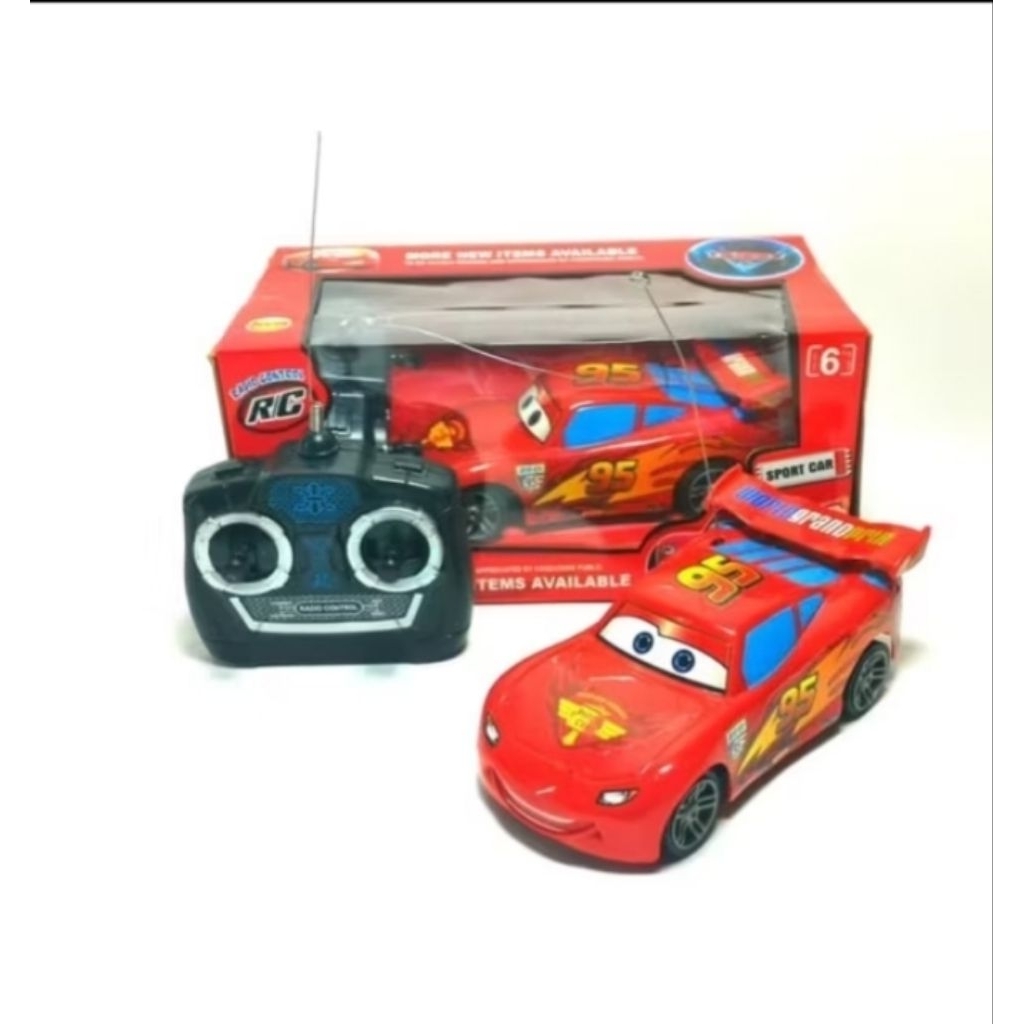 Mainan  Anak Mobil Remot Control sedan miqueen