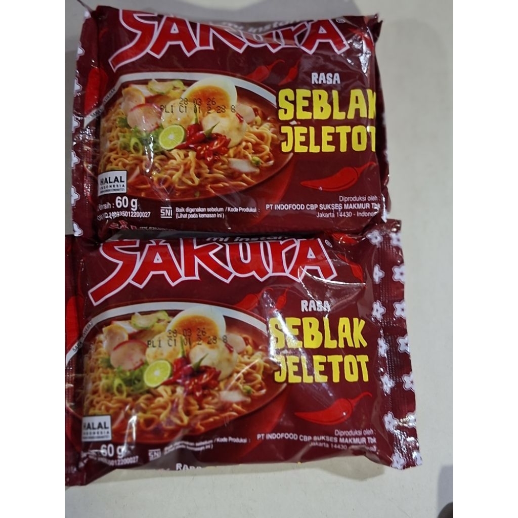 

MIE SAKURA SEBLAK JELETOT ((SATUAN))