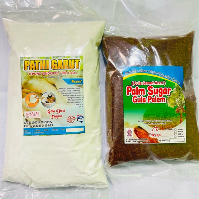 

PROMO| Tepung Pati Garut Asli 250 gram free Gula Aren Bubuk 250 gram / Gula semut bubuk BPOM