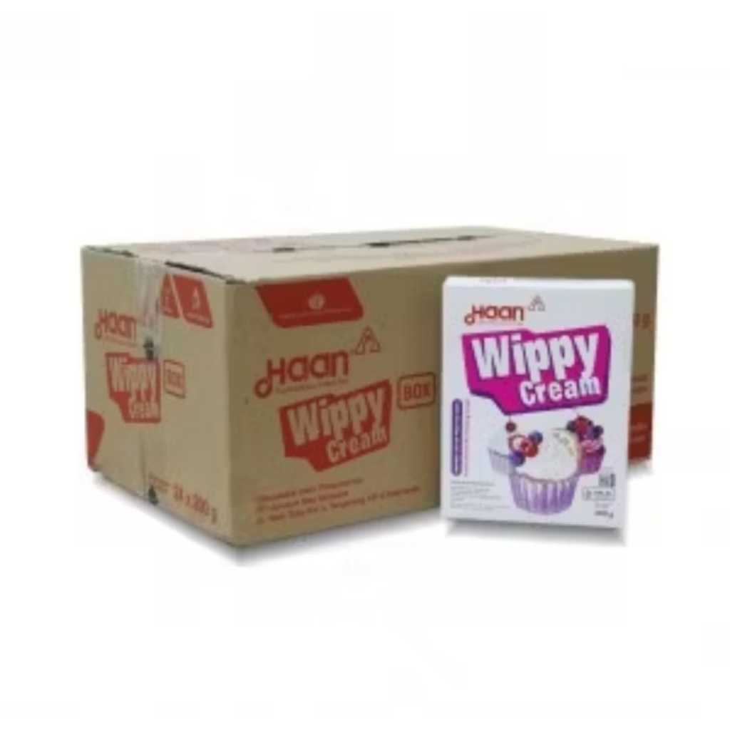 

HAAN WIPPY CREAM 200GR DUS ISI 24 PCS @200GR