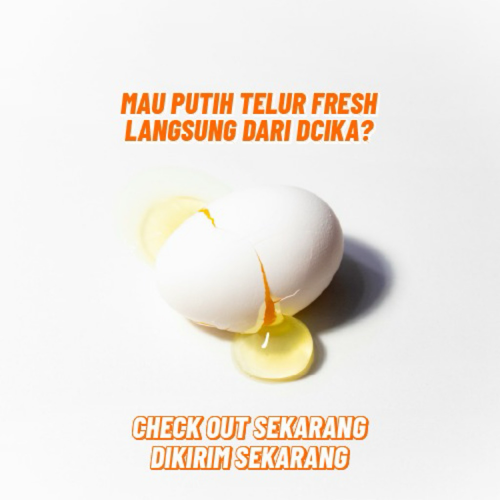 

PUTIH TELUR MENTAH (FRESH RESTOCK SETIAP HARI!!!)