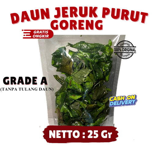 

DAUN JERUK PURUT GORENG 25GR ASLI BUMBU CAMILAN CIKRUH BASRENG GRADE A