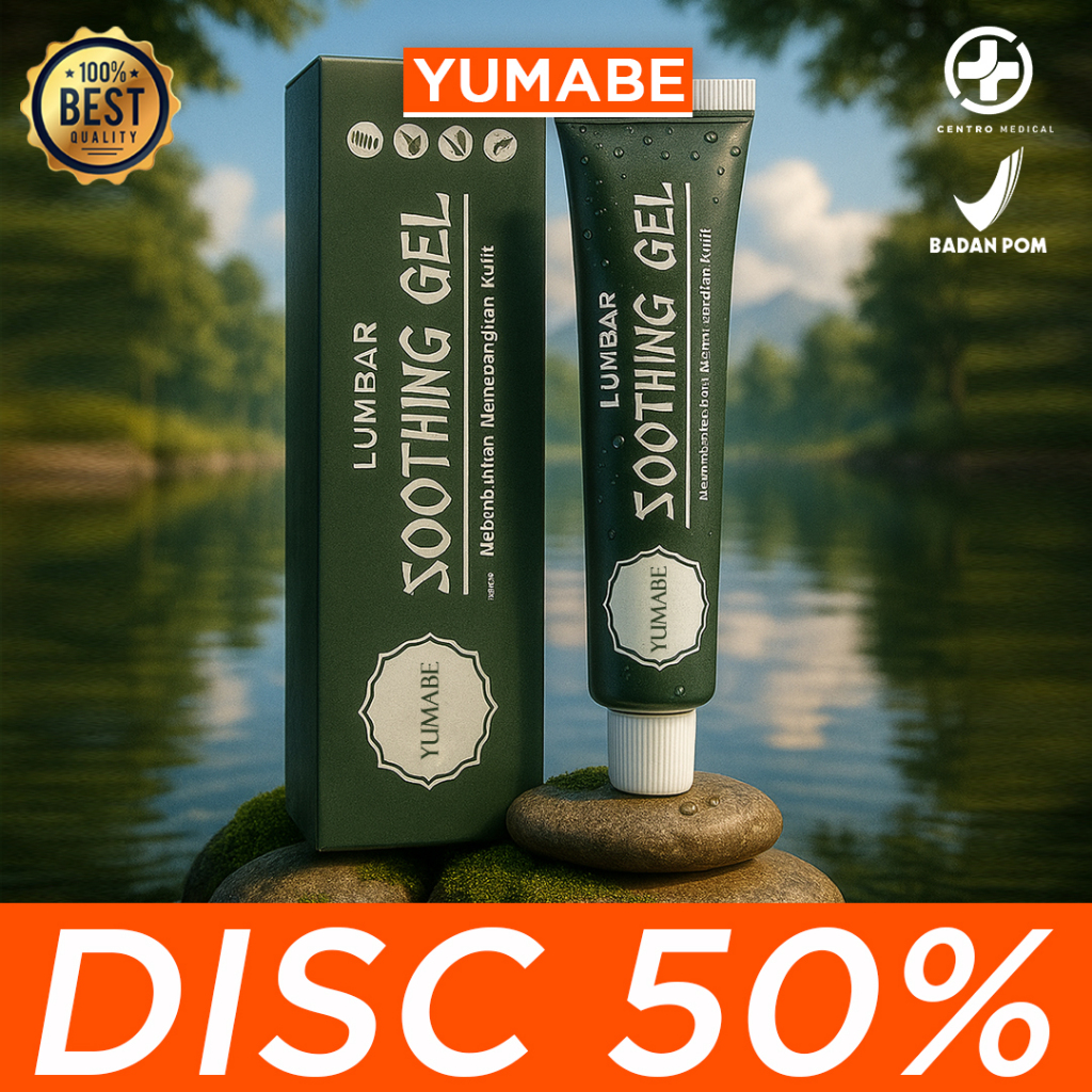 YUMABE LUMBAR Shooting Gel Cream Sakit Punggung Belakang Lumbar Spine Cooling Gel