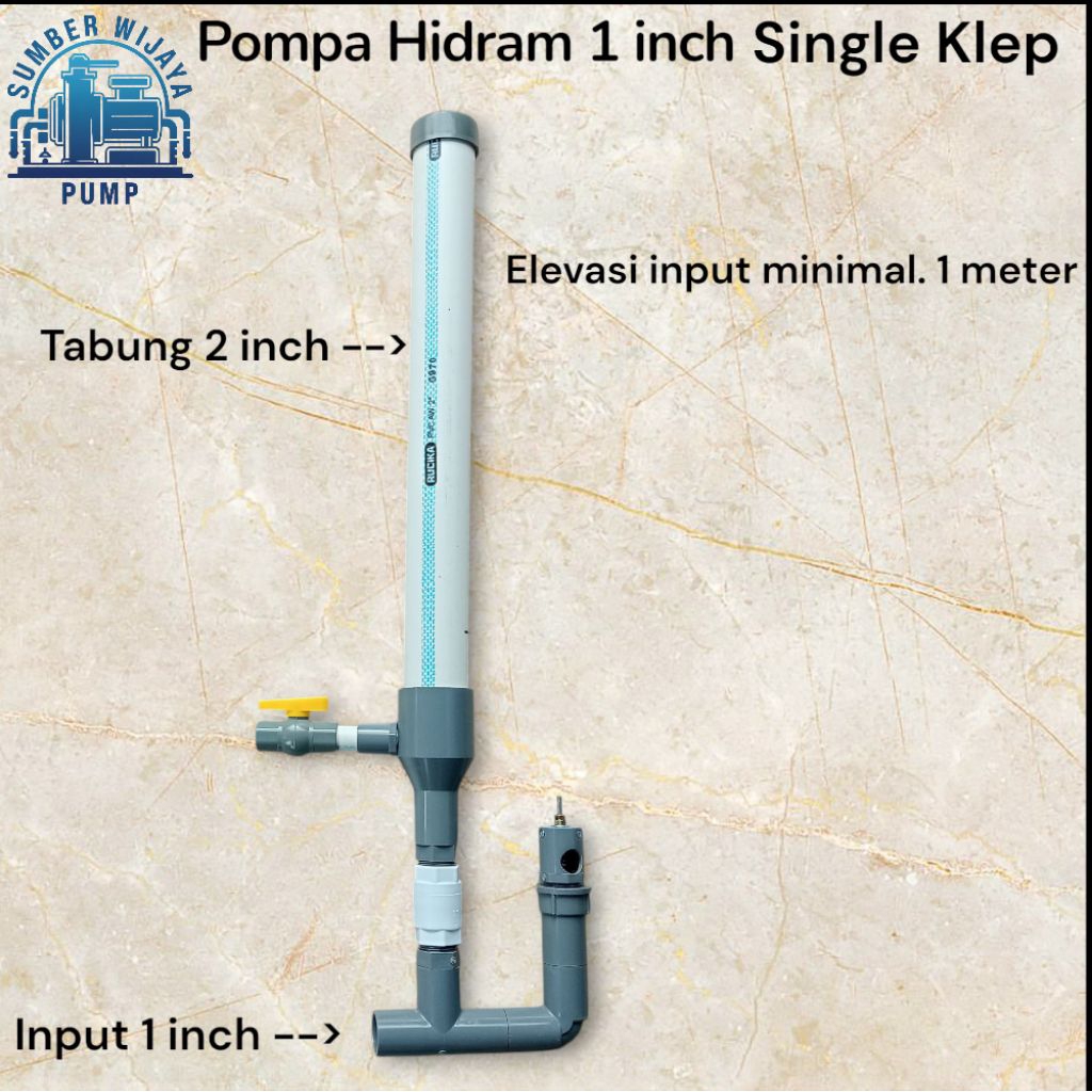 Pompa Hidram 1 inch Single klep