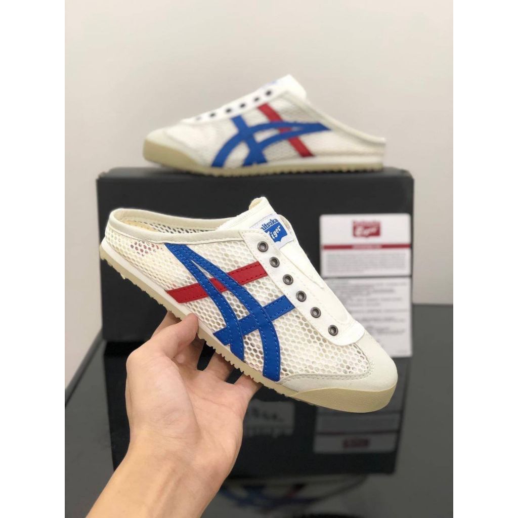 Sepatu Otsuka Tiger Mexico66 slop sabot White France