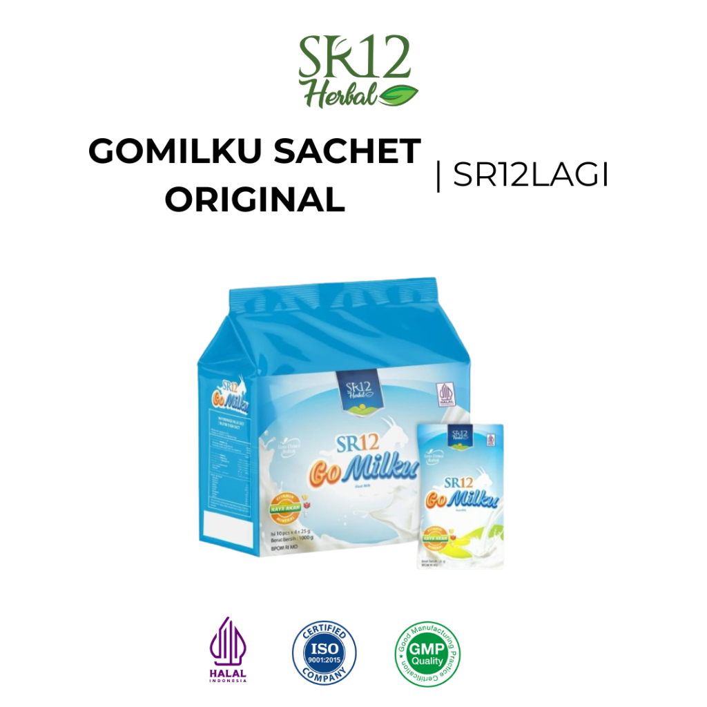 

GoMilku SR12 Sachet Susu Kambing Etawa Herbal Tidak Amis Praktis