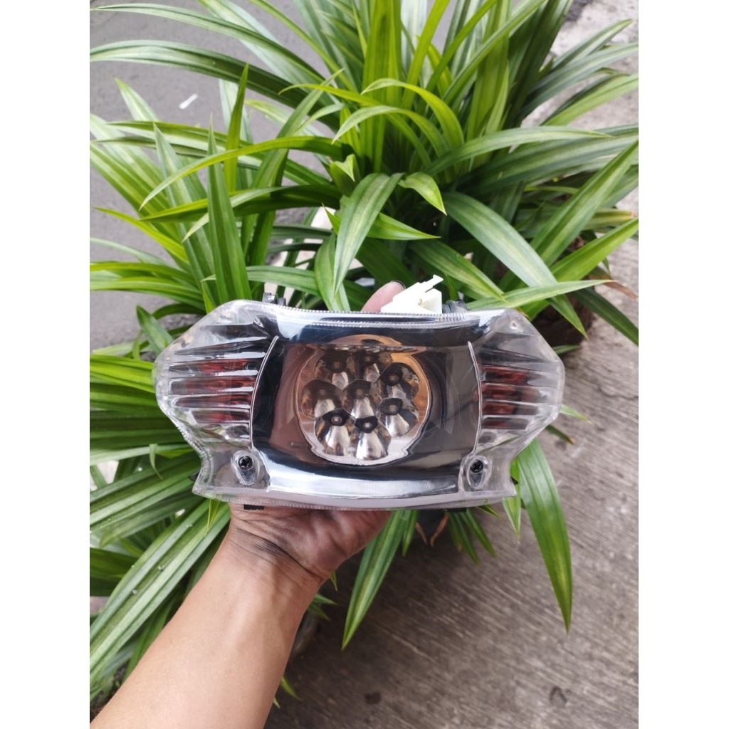 setop lampu mio smile mio sporti model led old new custom oren semok reflektor terlaris
