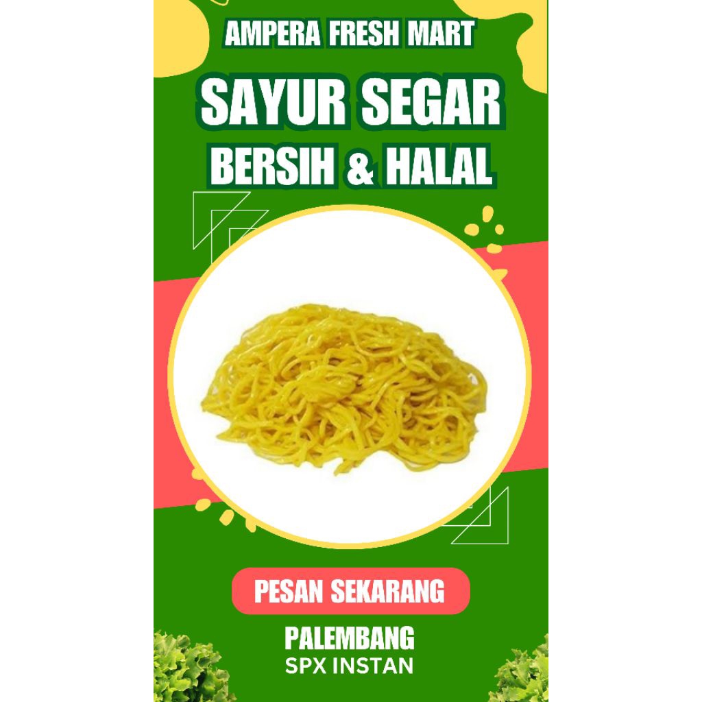 

MIE KUNING BASAH 1KG - INSTAN PALEMBANG