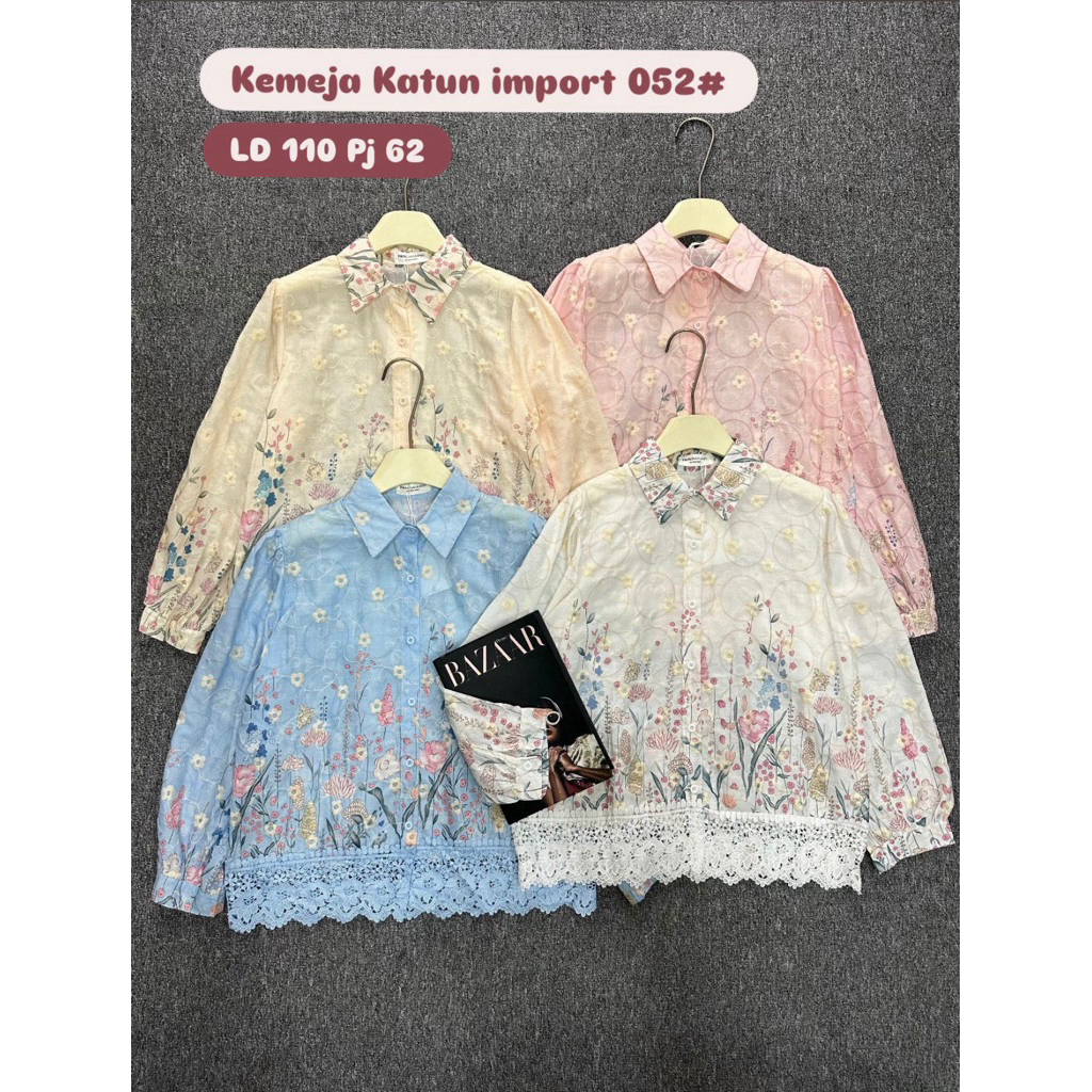 kemeja wanita import premium atasan wanita katun import premium atasan katun premium atasan katbol