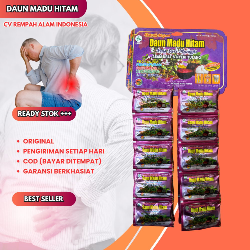 

Kapsul Daun Madu Hitam Original 20 Sachet