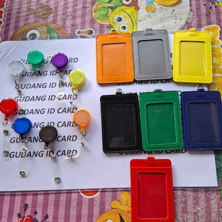 

Paket Casing ID Kulit Ring 1 Sisi ( 2 Slot) + Yoyo ID Transparant
