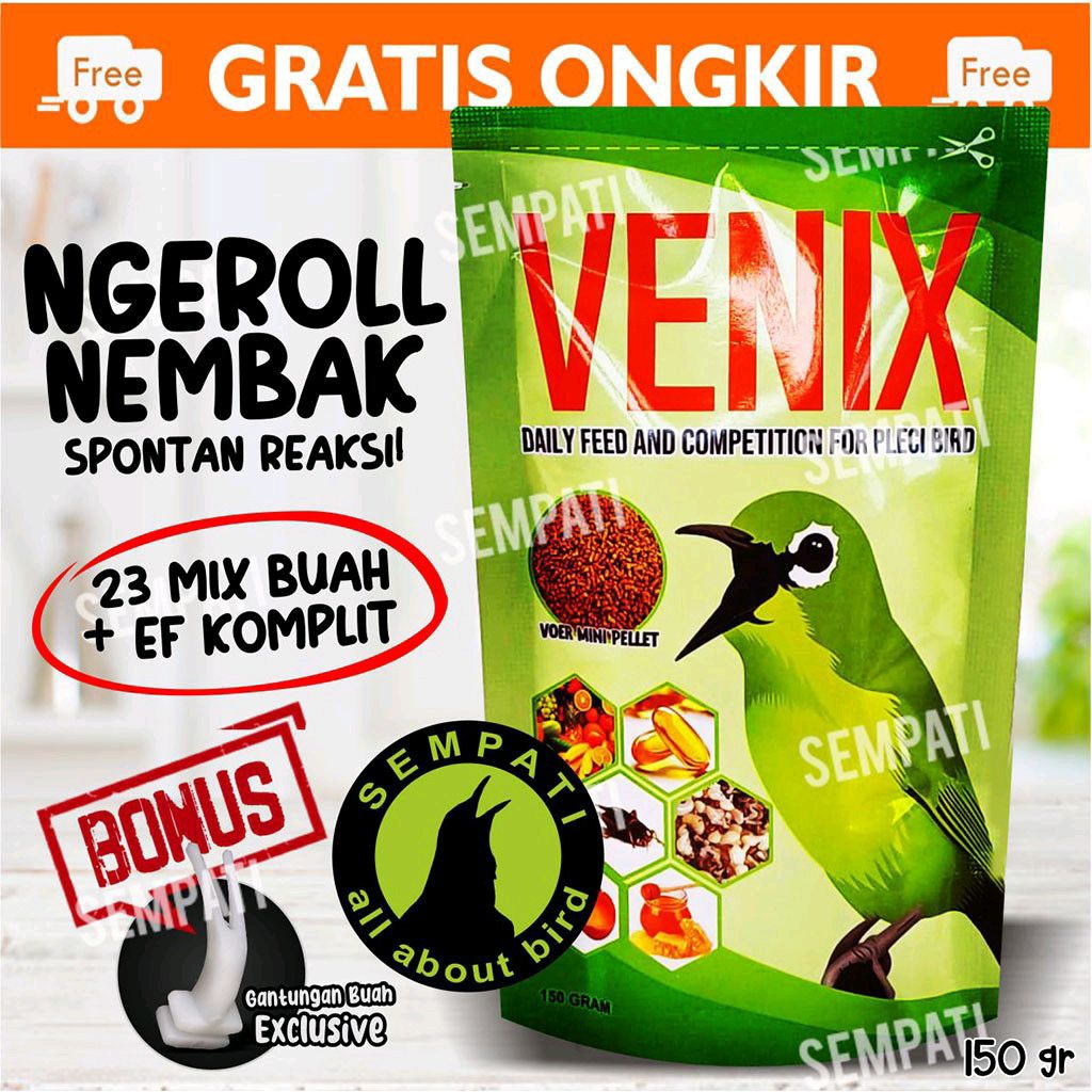Venix Pur Pakan Pleci Booster High Protein Dosis Full Ngebren Voer Makanan Harian satu PERSACET