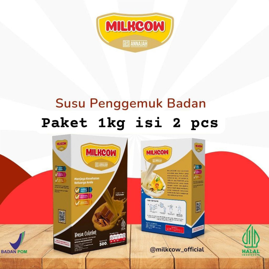 

Susu Penggemuk dan Tinggi Badan MILKCOW 500g Full Crem