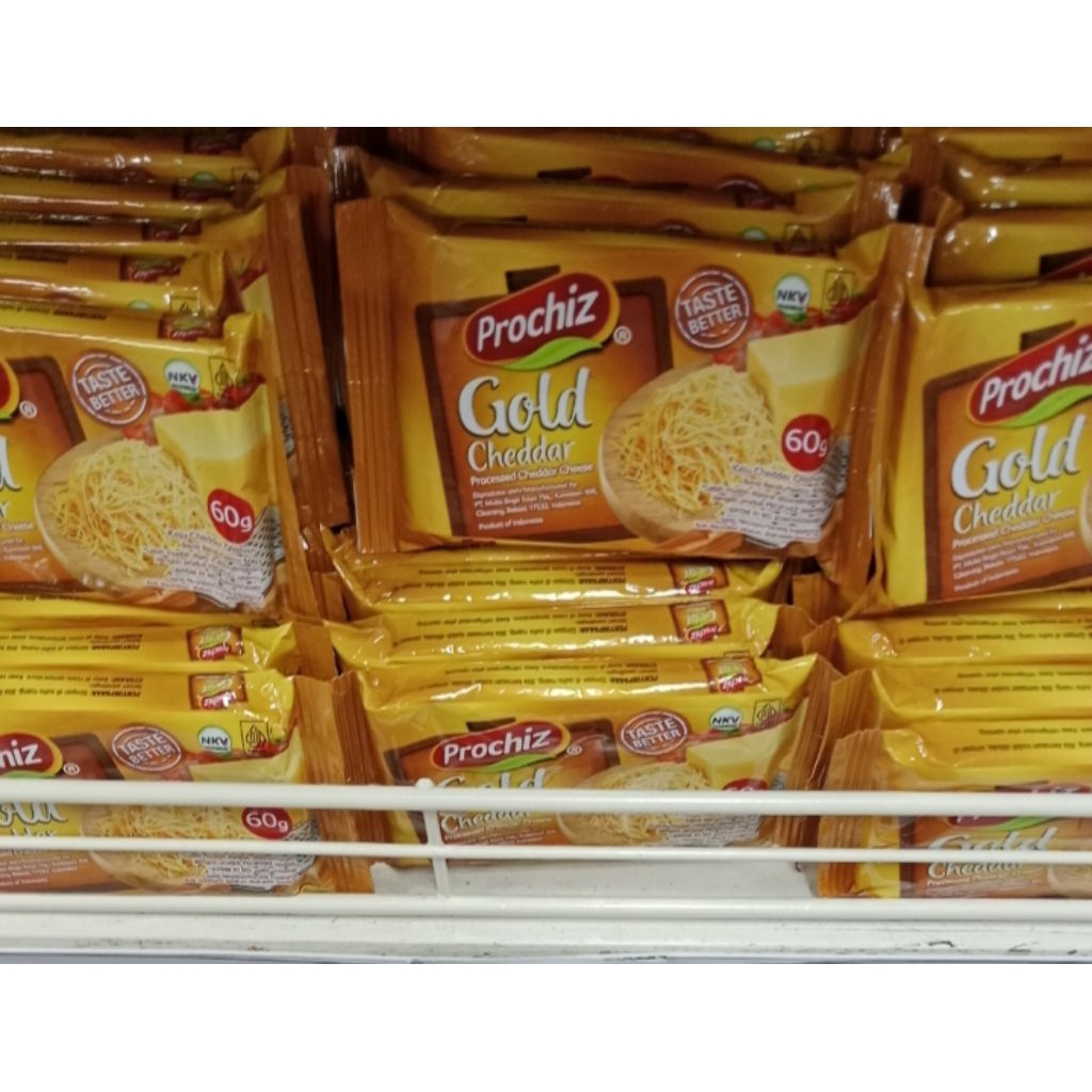 

KEJU PROCHIZ GOLD CHEDDAR KEMASAN 60GR