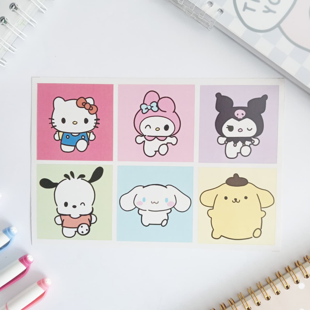 

Stiker Anak Karakter/ Stiker Sanrio Karakter/ Stiker Anak Lucu