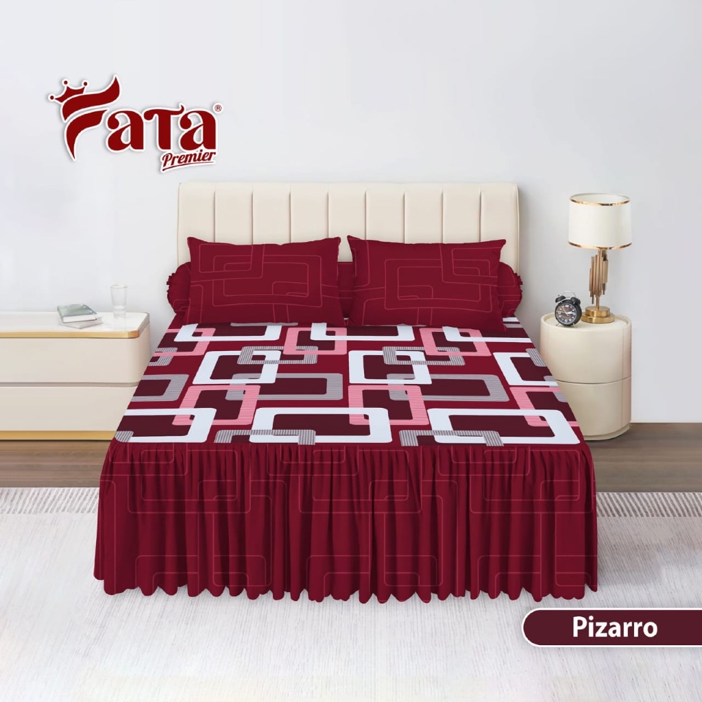 FATA - Sprei Rumbai Ukuran king 180x200 / Queen 160x2000 Motif Pizaro