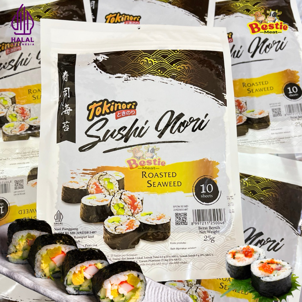 

Tokinori Sushi Nori Seaweed Halal 10 Lembar