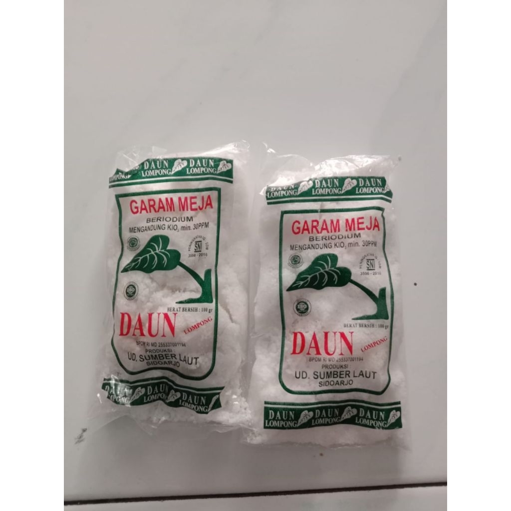 

GARAM DAPUR merk daun lompong berat100gr