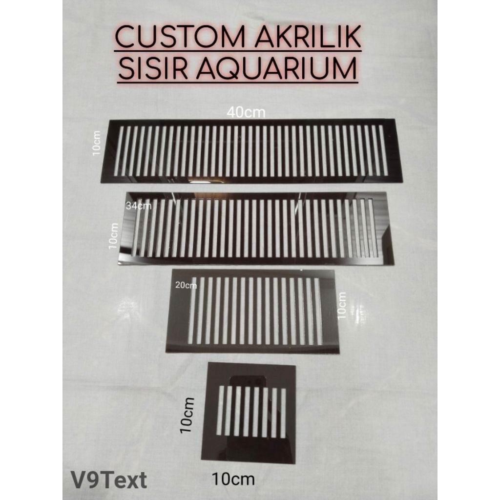 CUSTOM AKRILIK SISIR OVERFLOW AQUARIUM LASER CUTTING