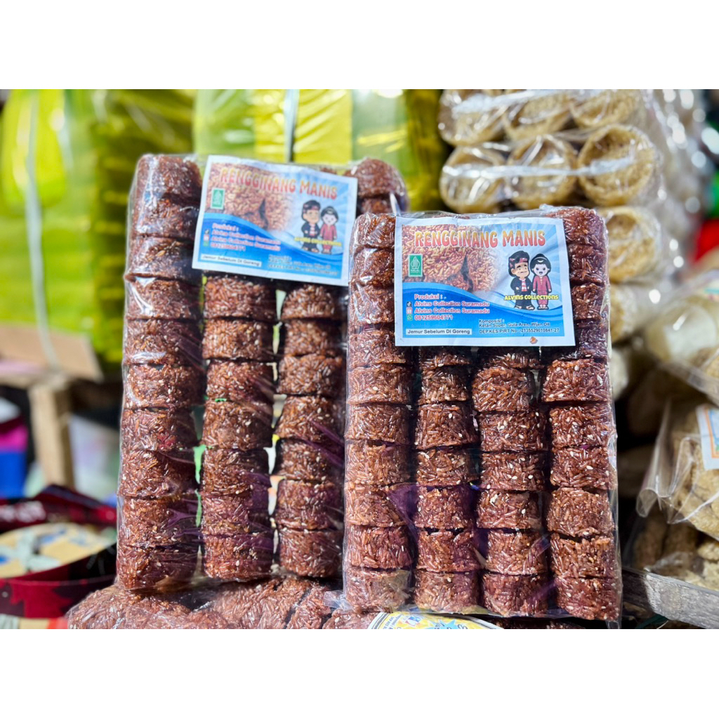

RENGGINANG MANIS PLUS WIJEN KHAS MADURA / RENGGINANG MANIS KETAN HITAM PLUS GULA AREN SUPER ENAK