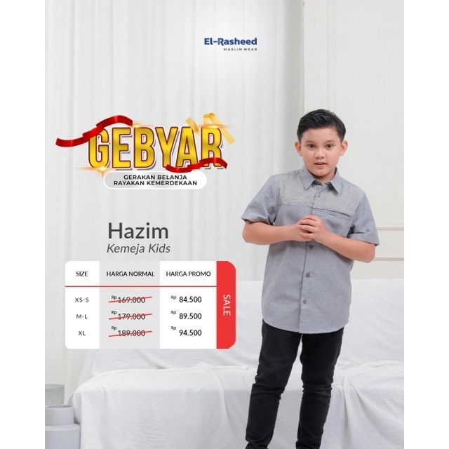 EL-RASHEED hazim kemeja kids