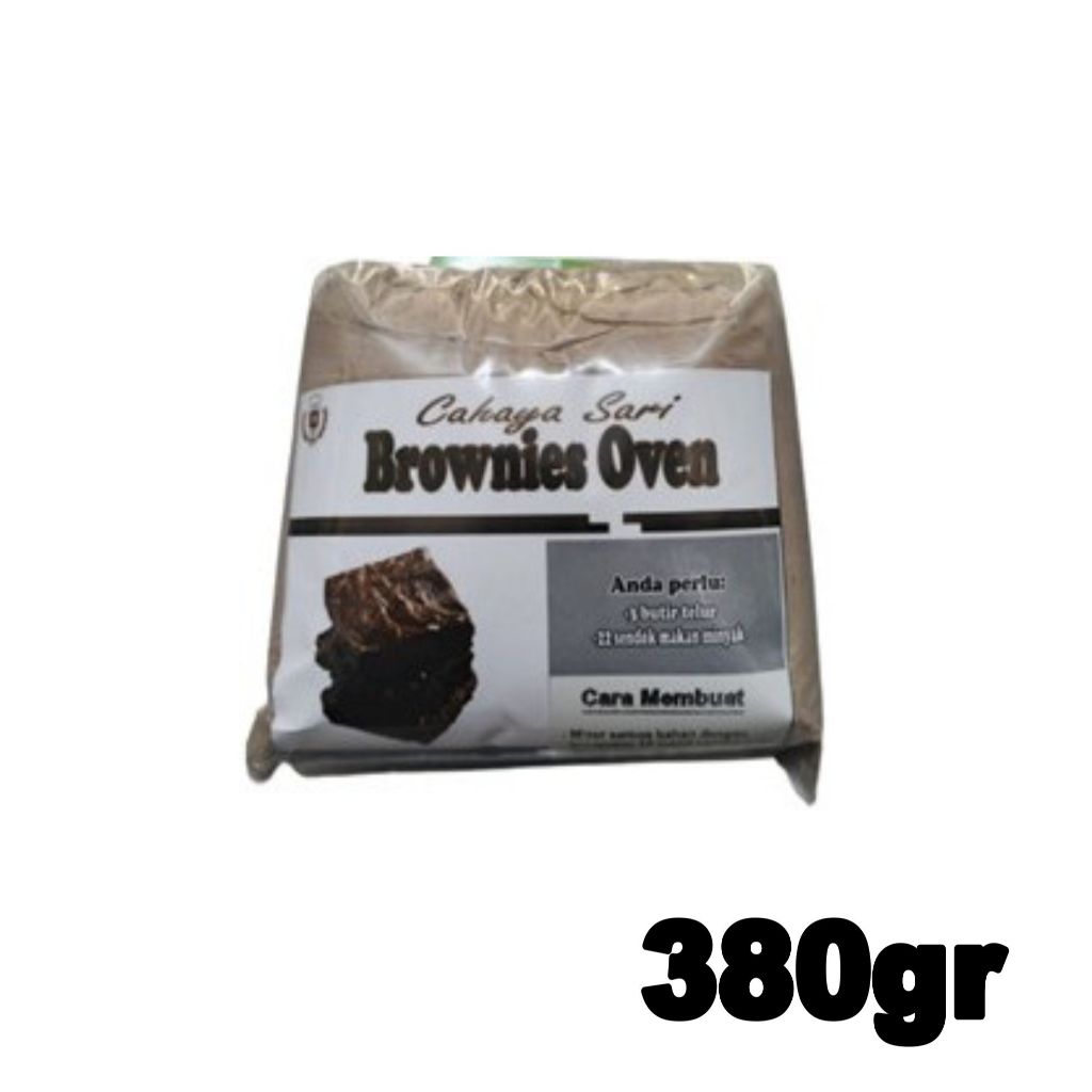 

ADONAN PREMIX INSTAN BROWNIES OVEN CAHAYA SARI - 380G