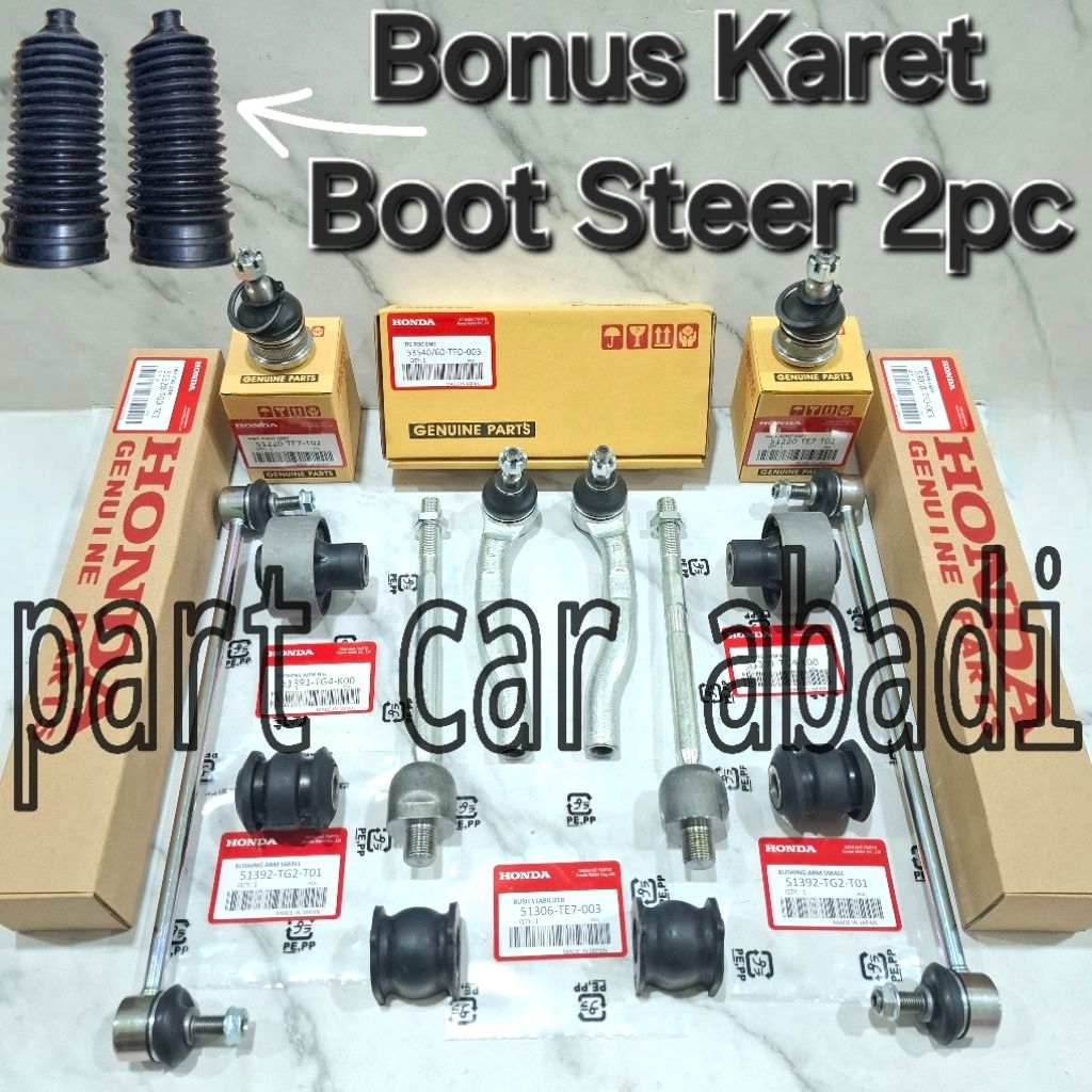 Paketan Full Set Kaki Kaki Mobilio Th 2014-2021 Tie Rod Rack End Link Stabilizer Karet Bushing Ball 
