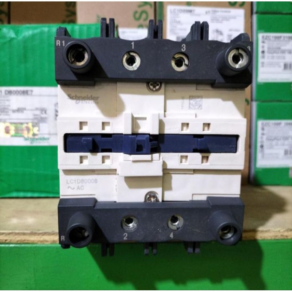 kontaktor Schneider Lc1d80008m7 220v 4p coil 380 vac