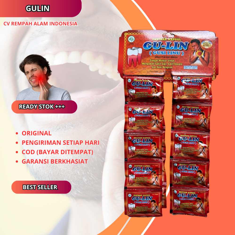 

Kapsul Gulin Gusi Linu Original 20 Sachet