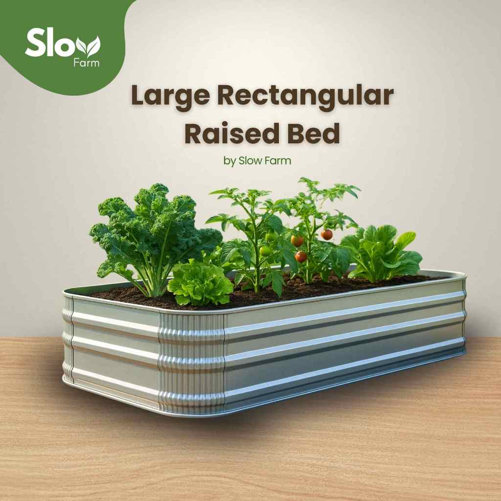 Raised Bed Bedengan Tanaman Ukuran Besar Bahan Galvanis Dilapisi Anti Karat