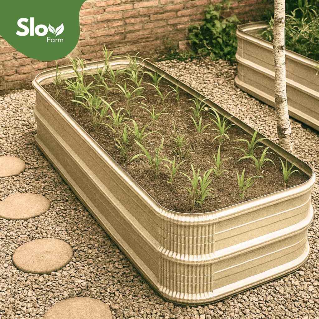 _Adudushop Raised Bed Bedengan Tanaman Ukuran Besar Bahan Galvanis Dilapisi Anti Karat