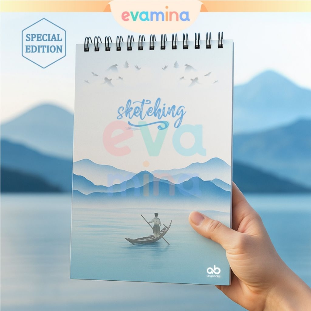 

Evamina Sketchbook Tracing Paper Ukuran A4 dan A5 Isi 100 Halaman Cover 300gsm Kertas Natural White