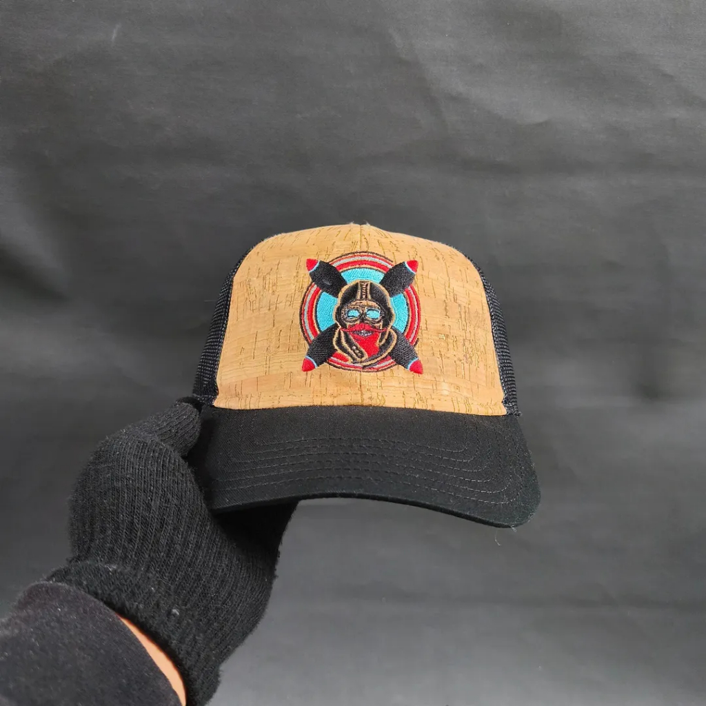 Topi Trucker Cap Topi Jaring Unisex Pria Wanita FLIGHT BOMBER - Otto Hitam