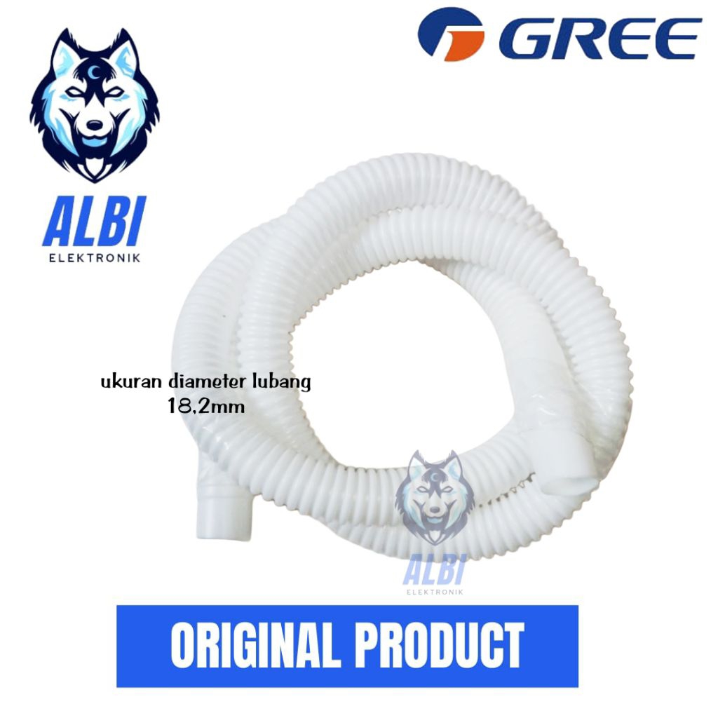 pembuangan air AC GREE outdoor dan indoor 1,2pk 1pk 2pk 3,5pk.