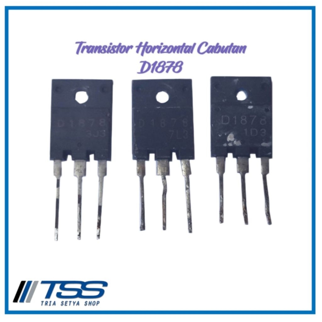 Transistor Horizontal D1878 TR horisontal Cabutan Copotan ORI Original Asli