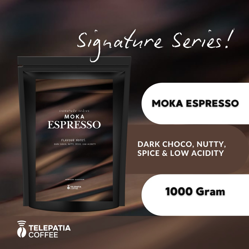 

Kopi Moka Espresso Arabika dan Robusta Gayo 1000gr - Giling Kasar