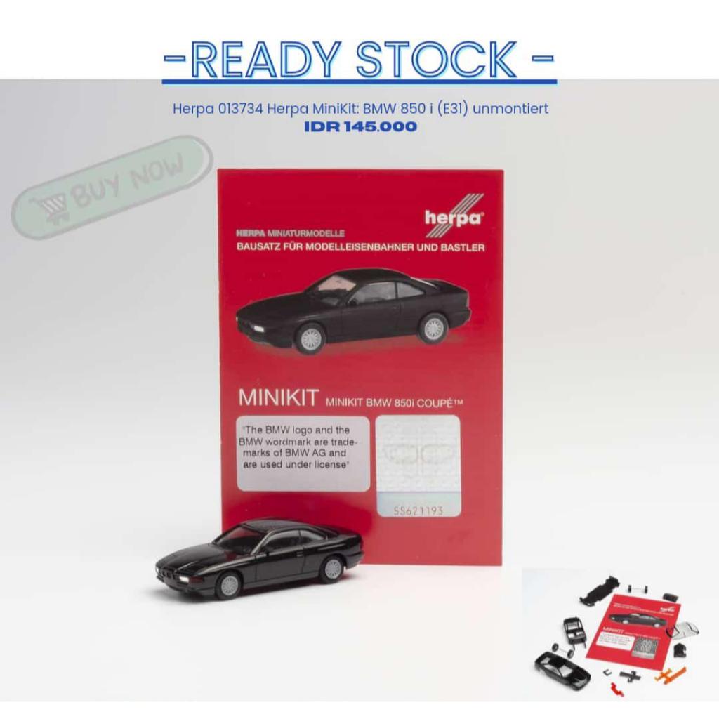 Herpa 013734 Herpa Minikit: BMW 850 i (E31) unmontiert 1:87 HO