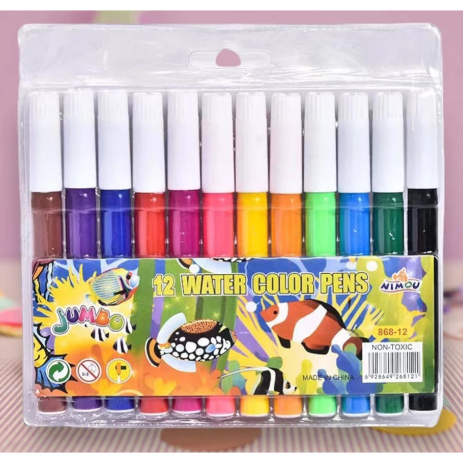 

ATK78 Spidol Set 12 Warna Colouring Marker Spidol Warna Warni Murah Kado Anak Sekolah TK PAUD SD SMA SMA