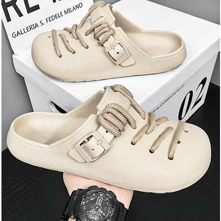 Sandal Wanita Tali Fuji EVA - Model Sneakers Viral, Import Anti Slip