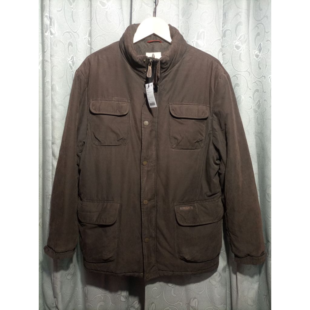 Jaket Parka Gembul Original Hush Puppies_Coklat Tua_Size L
