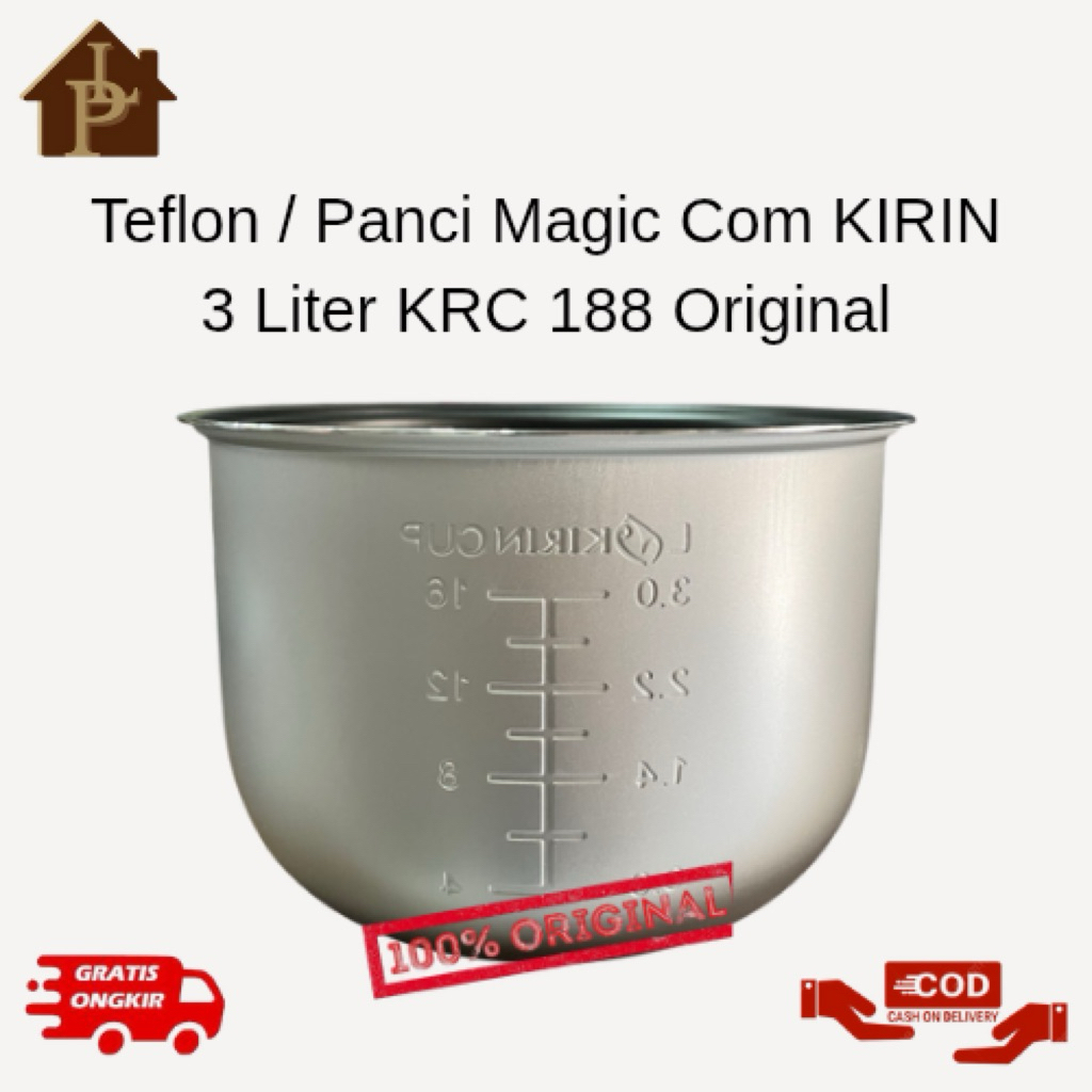 Innerpot / Teflon Magic Com KIRIN 3 Liter KRC-188 ORIGINAL