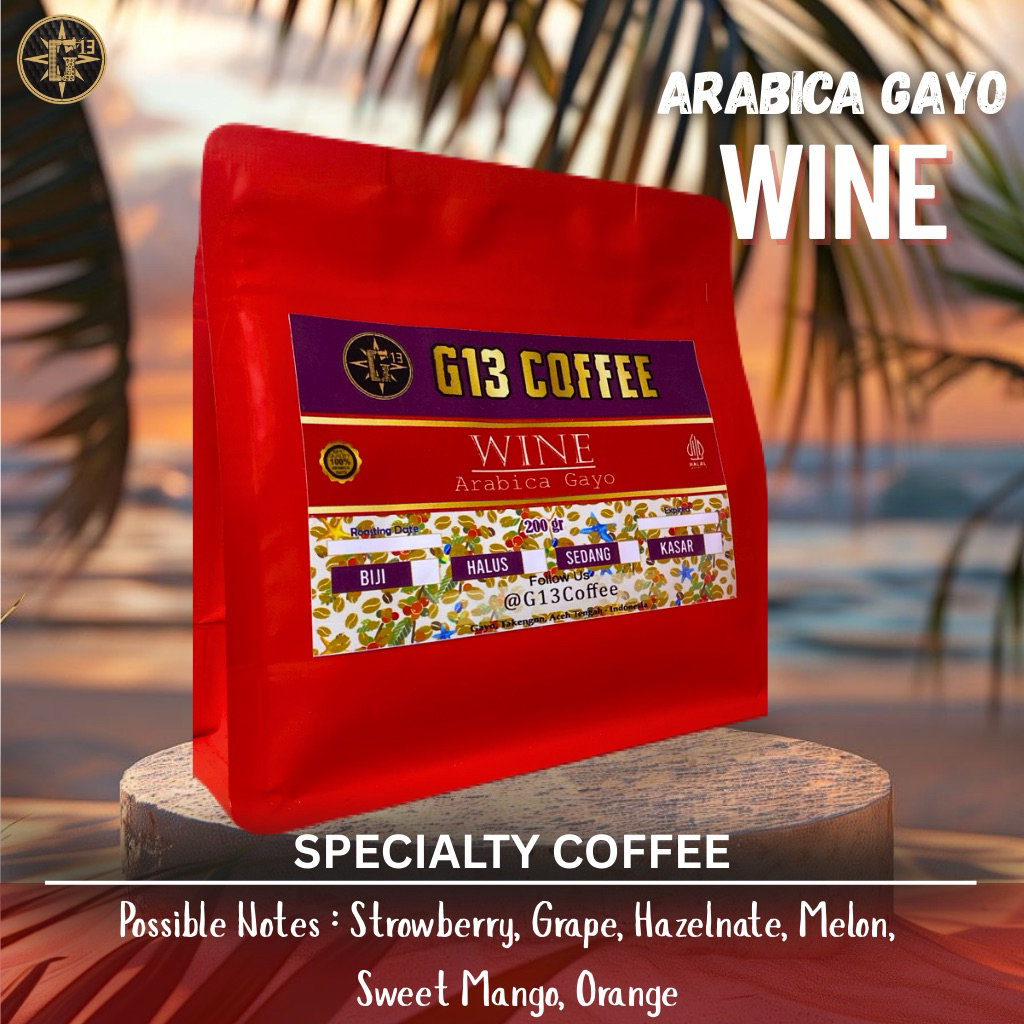 

KOPI GAYO ARABICA WINE ARABIKA ACEH COFFEE ROASTED BEAN BIJI / BUBUK