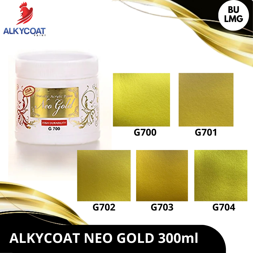 

Alkycoat Neo Gold Metallic Acrylic Paint 300ml