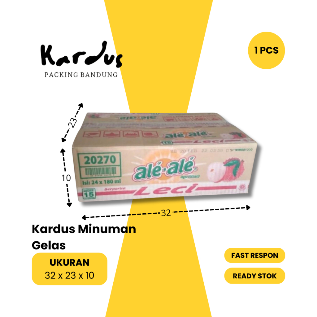 

Kardus Minuman Gelas | Ukuran 32 x 20 x 24 | Kardus Packing Bandung - 1 Pcs