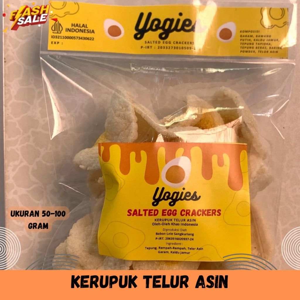 

Kalori Kerupuk Telur Asin Kota Bukittinggi, Yogies Kerupuk Telor Asin