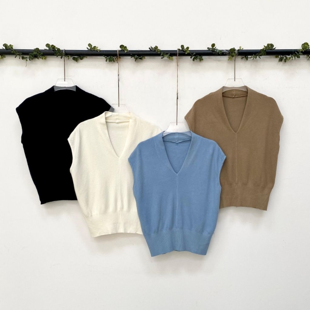 Raiya Vest | Vest Rajut | Vest Rajut Polos