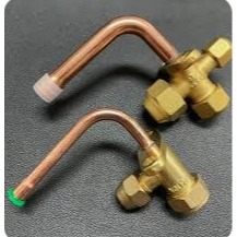 Kran Outdoor AC 1/4 Bengkok | Valve Refrigerant AC