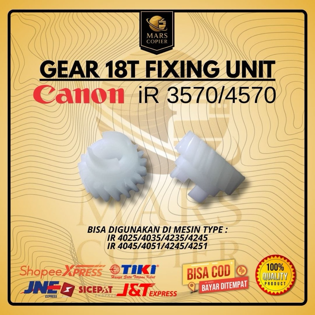 GEAR 18T FIXING UNIT PEMANAS IRA 4025 4035 4045 4051 IRA 4225 4235 4245 4251 IR 2525